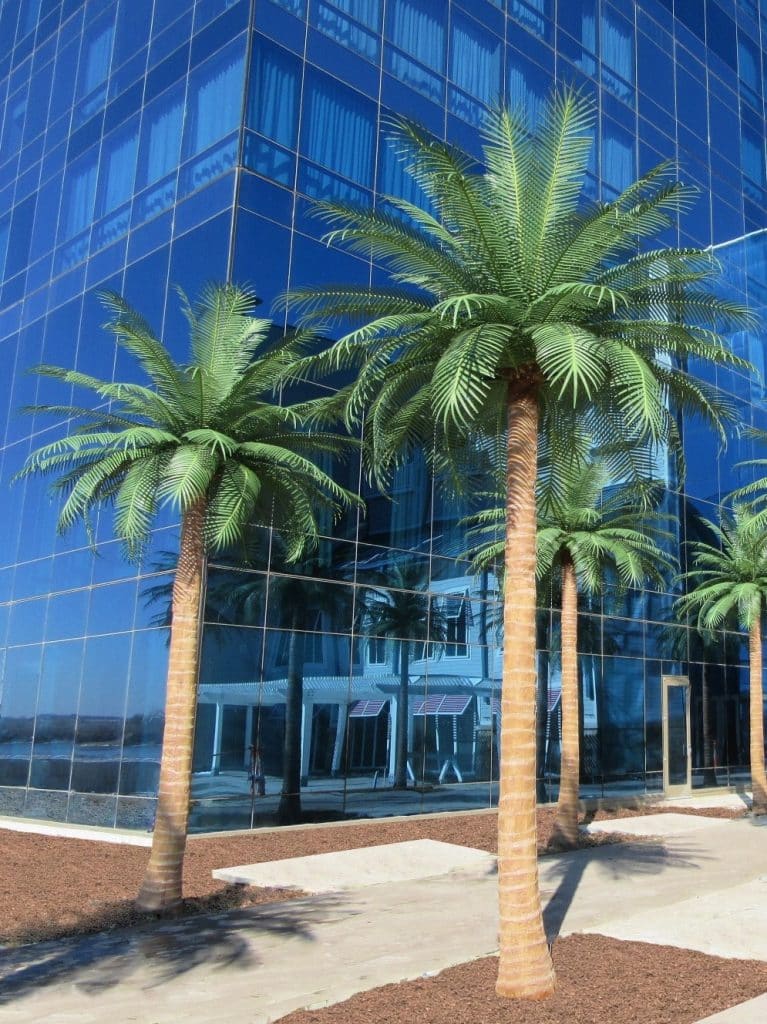 Outdoor Artificial Coconut Palm Tree (with 51 Phoenix Leaves) 1 Artificial Palm Trees Outdoor Large Tropical Coconut Palms Realistic